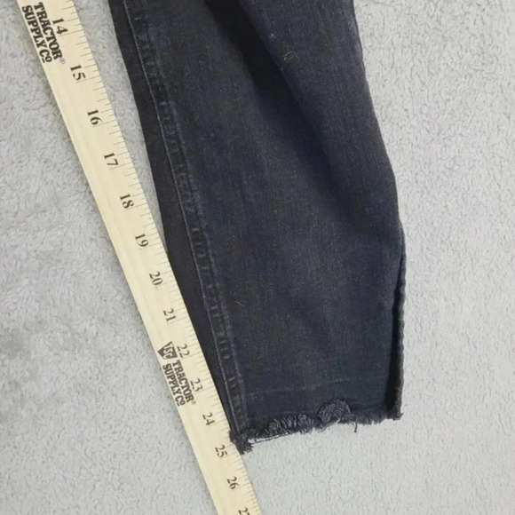 Boden Black Frayed Hem Women's Mid‎ Rise Jeans Size 4 , 28CT - Picture 3 of 11